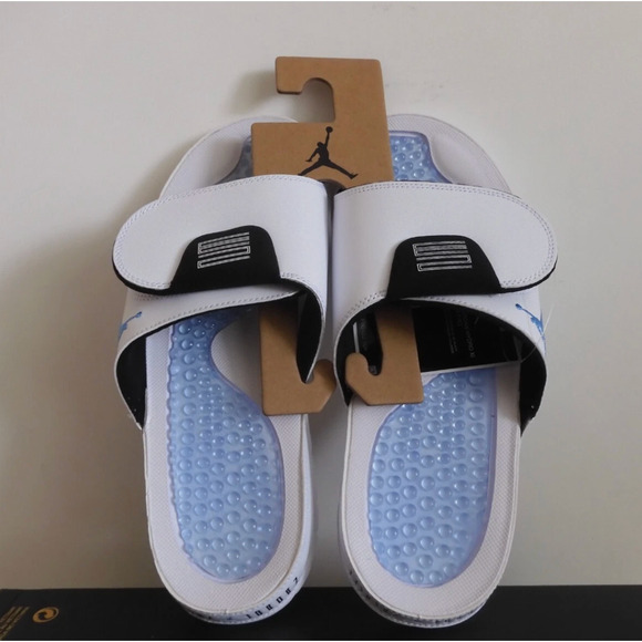 Nike Air Jordan Hydro XI 11 Retro White-Legend Blue Sandals Sz 13 [FN2452-104] - Picture 1 of 5